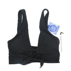 Robin Piccone-Ava Twist Front Bikini Top- Black or Fiery Red
