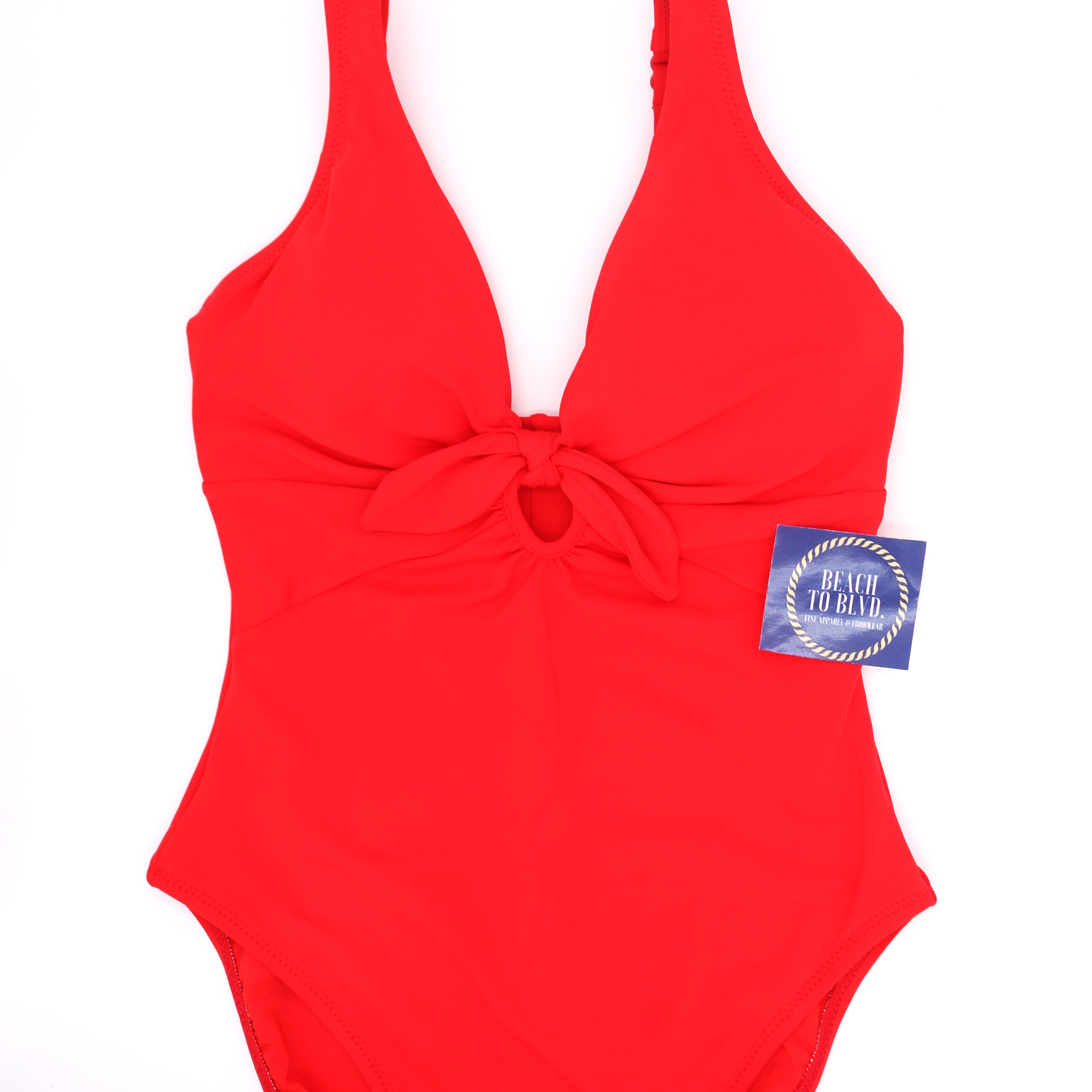 Robin Piccone AVA KNOT ONE PIECE 221716- Black or Fiery Red