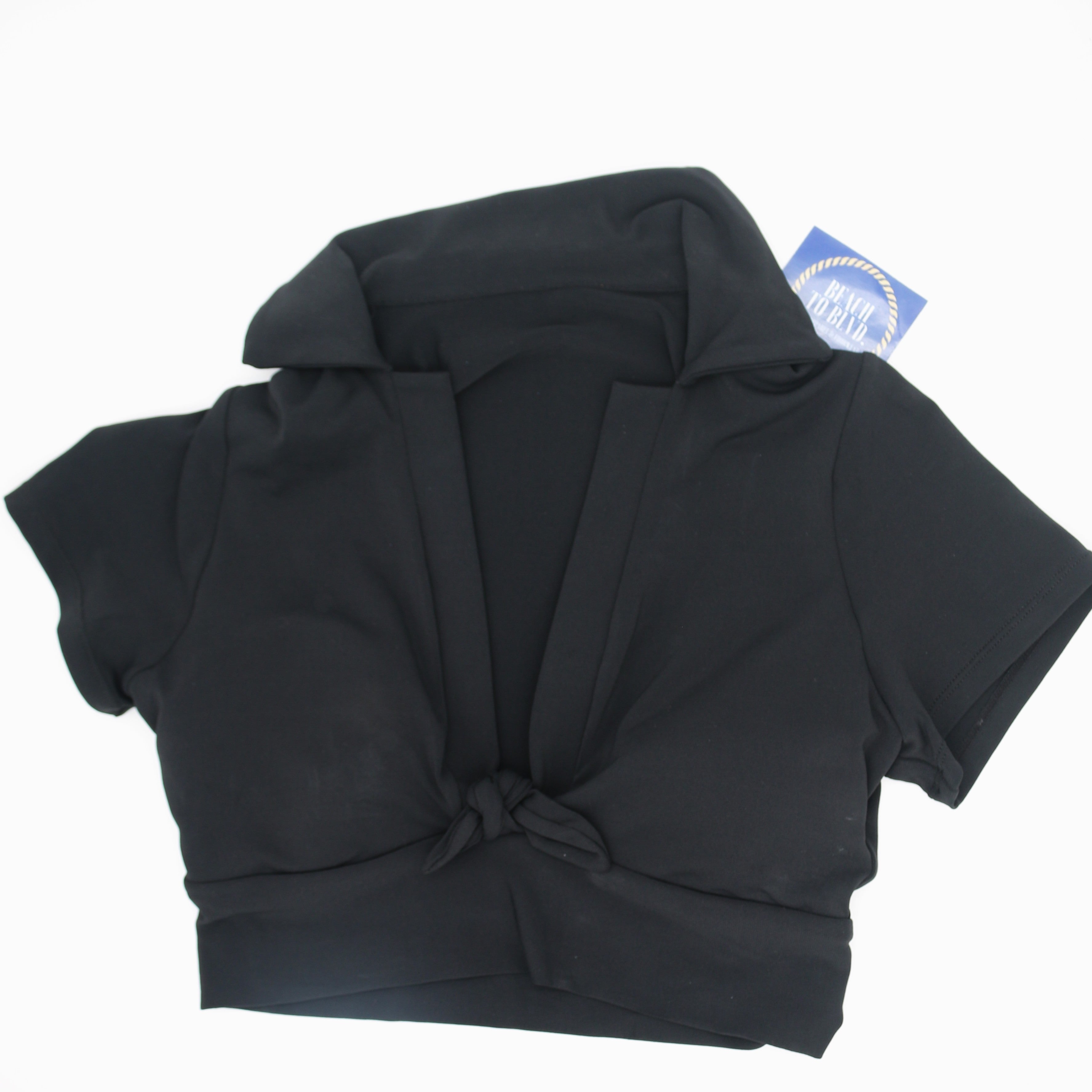 Robin Piccone AVA T-SHIRT BIKINI TOP- Navy or Black