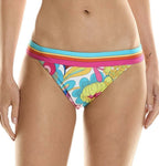 Trina Turk Womens Multicolor Banded Hipster Bikini Bottom