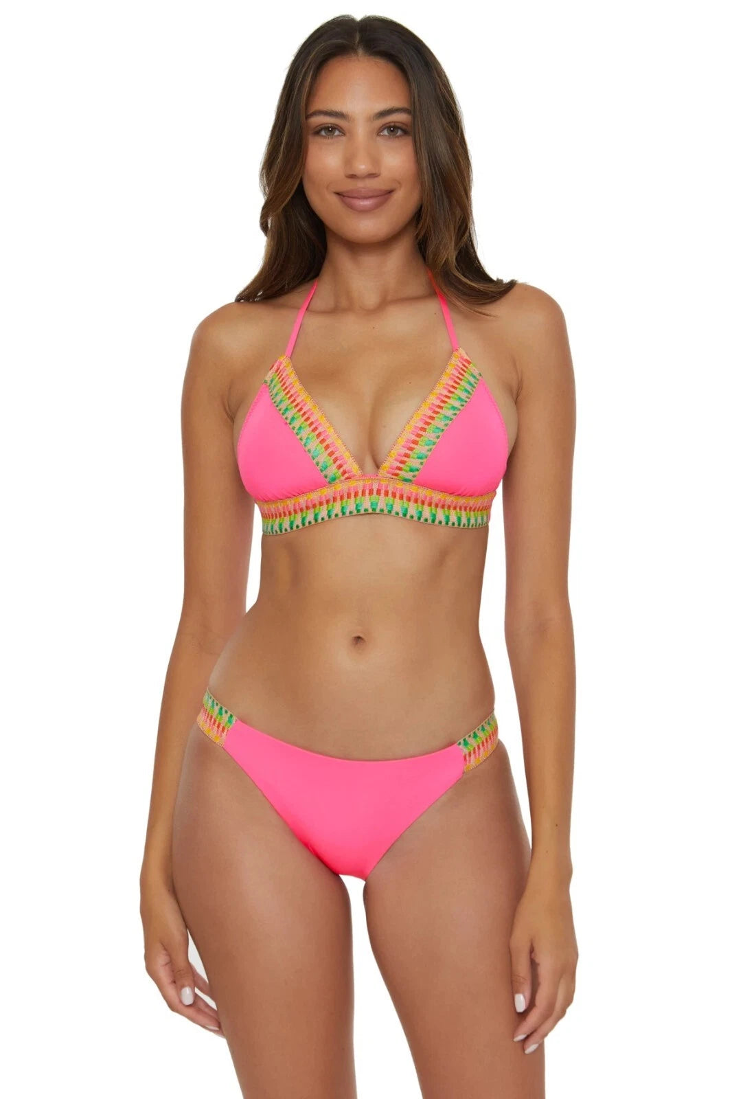 Becca by Rebecca Avery Banded Triangle Bikini Top