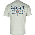 Salt Life TriBlend S/S Tee Chalk Angler Tactics Live Salty SALTLIFE NWT - BeachToBlvd