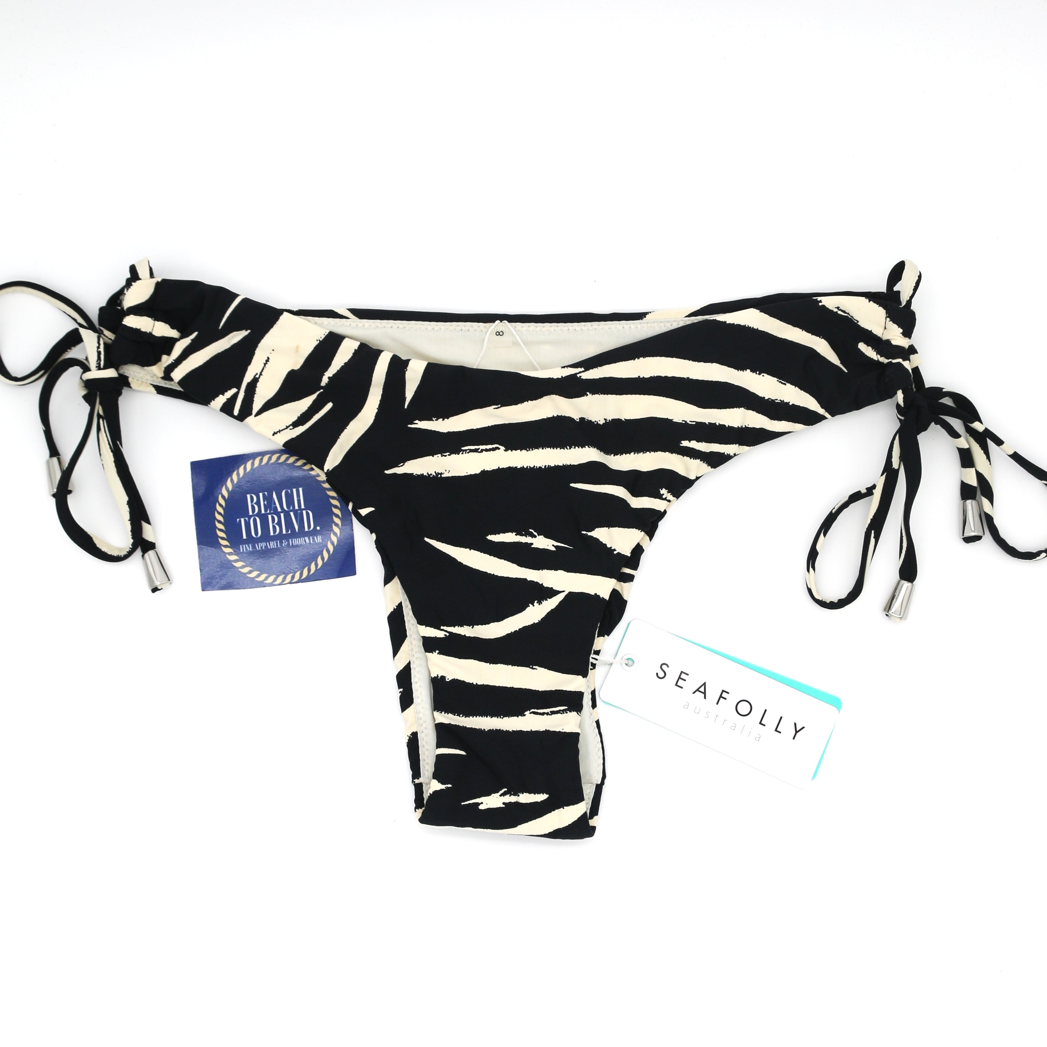 Seafolly Skin Deep Loop Tie Side Bikini Pant - Black
