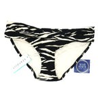 Seafolly Skin Deep Twist Band Hipster Swim Bottom- Black Zebra