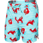 SAXX Oh Buoy 2N1 Volley 7inch Teal Lobster Swimwear