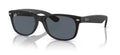 Ray-Ban New Wayfarer Classic Sunglasses - Matte Black Frame - Blue Lenses