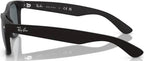 Ray-Ban New Wayfarer Classic Sunglasses - Matte Black Frame - Blue Lenses