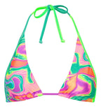 Kulani Kinis Bind Tie Halter Bikini Top- Calypso Castaway