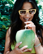 I-SEA Sonic Women' Polarized Sunglasses - Banana Frame/Brown Lens