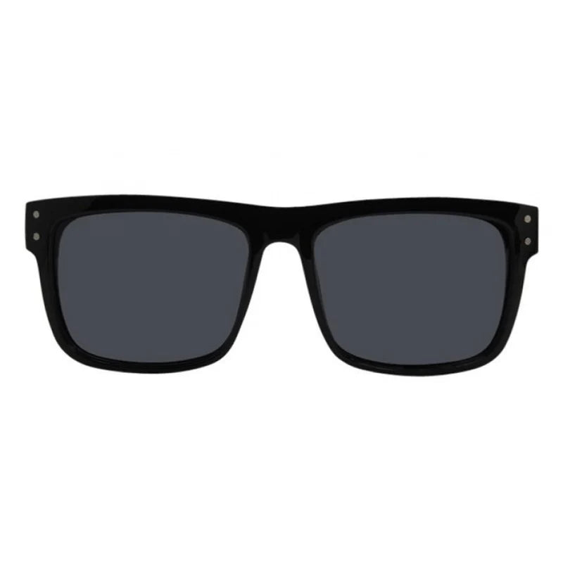 I-SEA V-Lander Men's Polarized Sunglasses - Black Rubber Frame/Smoke Lens