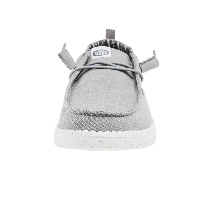 Heydude Wendy Chambray Women's Shoes - Grey - BeachToBlvd
