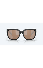 Costa Sunglasses Waterwoman 2 - Matte Black Frame w\ Copper Silver Mirror Lens - BeachToBlvd