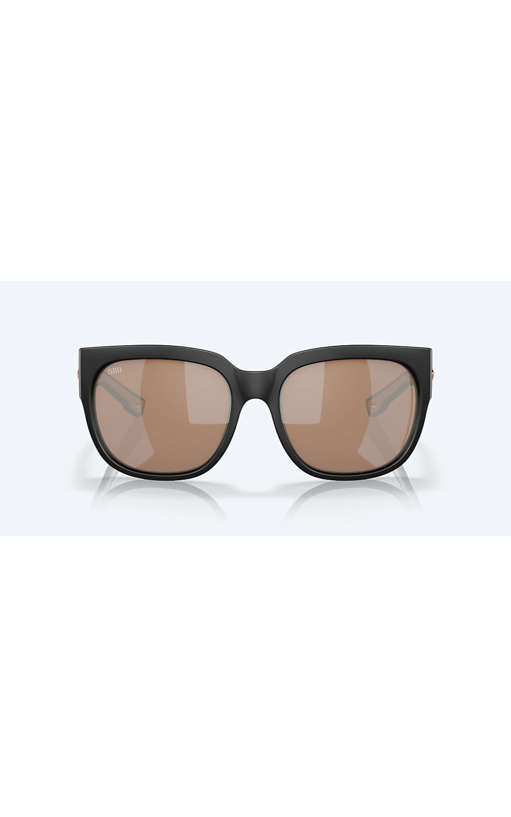 Costa Sunglasses Waterwoman 2 - Matte Black Frame w\ Copper Silver Mirror Lens - BeachToBlvd