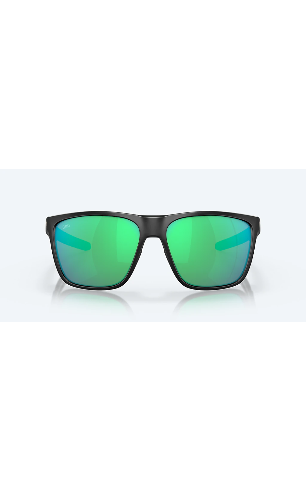 Costa Sunglasses Ferg - Matte Black Frame W/ Green Mirror Lens - BeachToBlvd