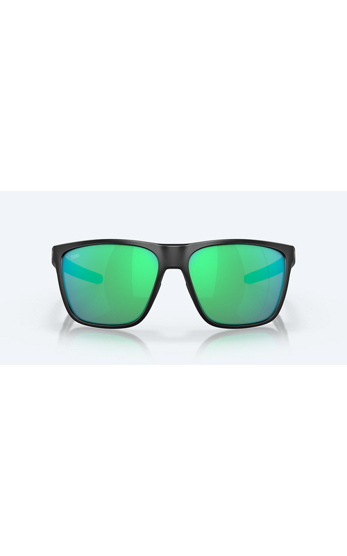Costa Sunglasses Ferg - Matte Black Frame W/ Green Mirror Lens - BeachToBlvd