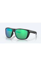 Costa Sunglasses Ferg - Matte Black Frame W/ Green Mirror Lens - BeachToBlvd