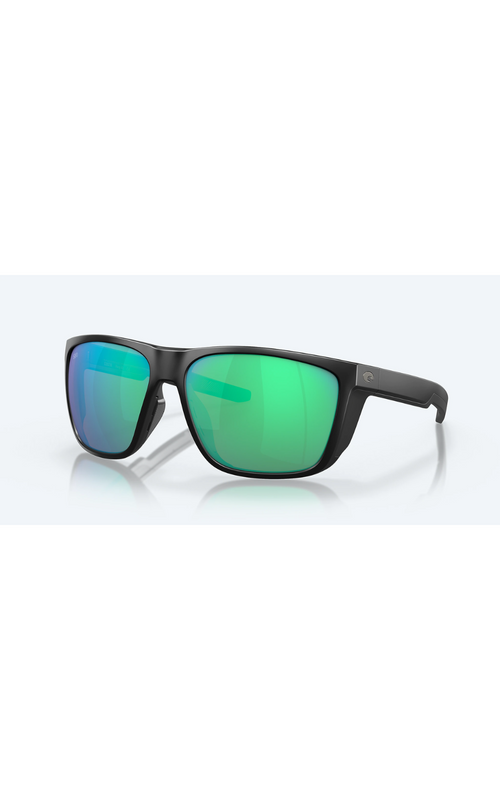 Costa Sunglasses Ferg - Matte Black Frame W/ Green Mirror Lens - BeachToBlvd
