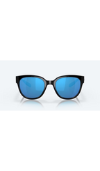 Costa Sunglasses Salina - Black Frame W/ Blue Mirror Lens - BeachToBlvd