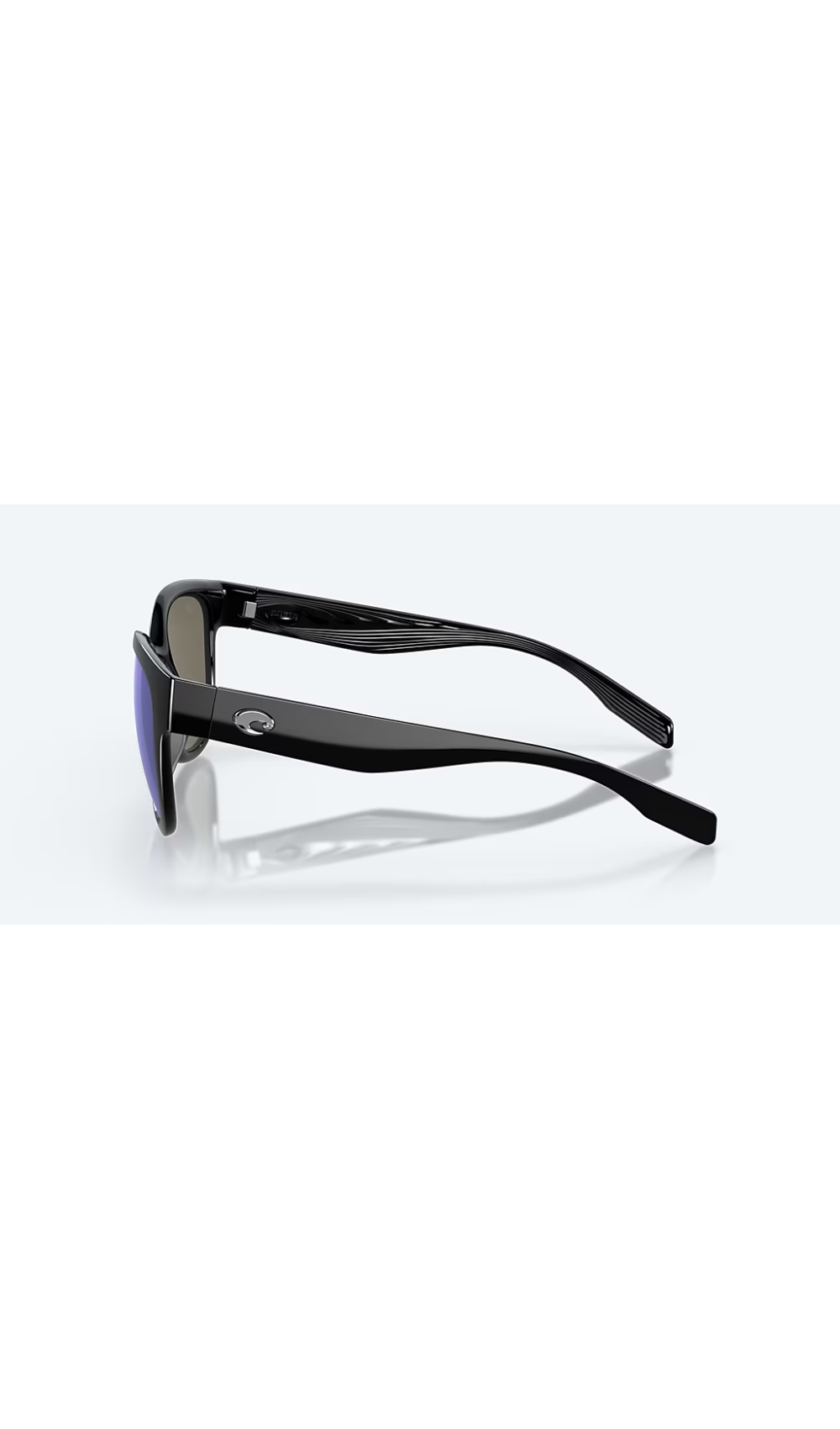 Costa Sunglasses Salina - Black Frame W/ Blue Mirror Lens - BeachToBlvd