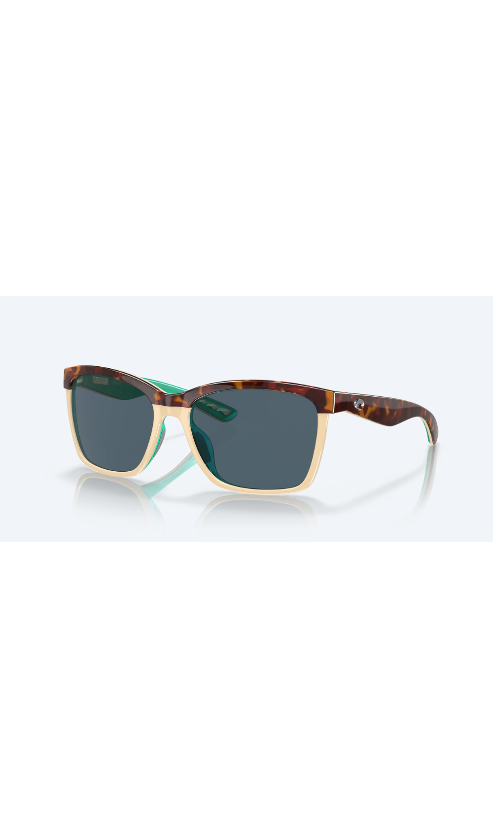 Costa Sunglasses Anaa - Retro Tortoise/Cream Mint Frame w\ Copper Lens