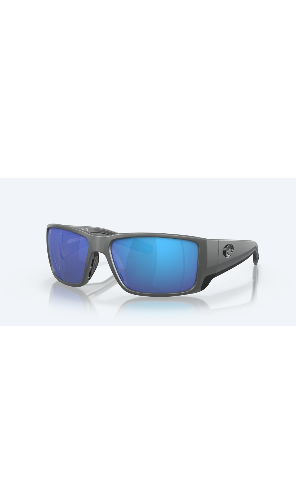 Costa Sunglasses Blackfin Pro - Matte Gray Frame W/ Blue Mirror Lens