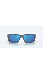 Costa Sunglasses Blackfin Pro - Matte Gray Frame W/ Blue Mirror Lens - BeachToBlvd