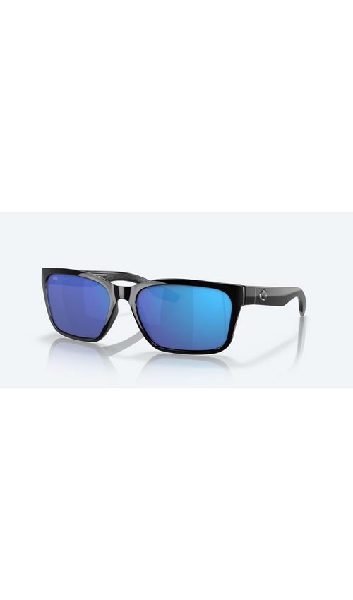 Costa Sunglasses Palmas - Black Frame w\ Blue Mirror Lens - BeachToBlvd