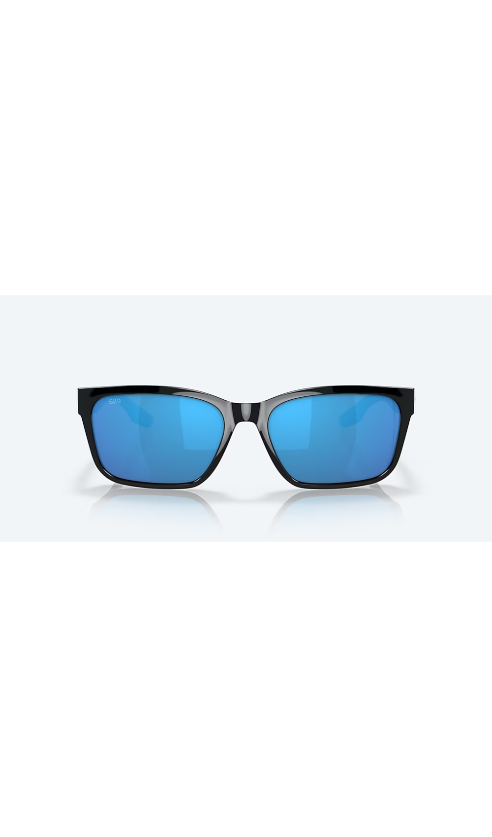 Costa Sunglasses Palmas - Black Frame w\ Blue Mirror Lens - BeachToBlvd