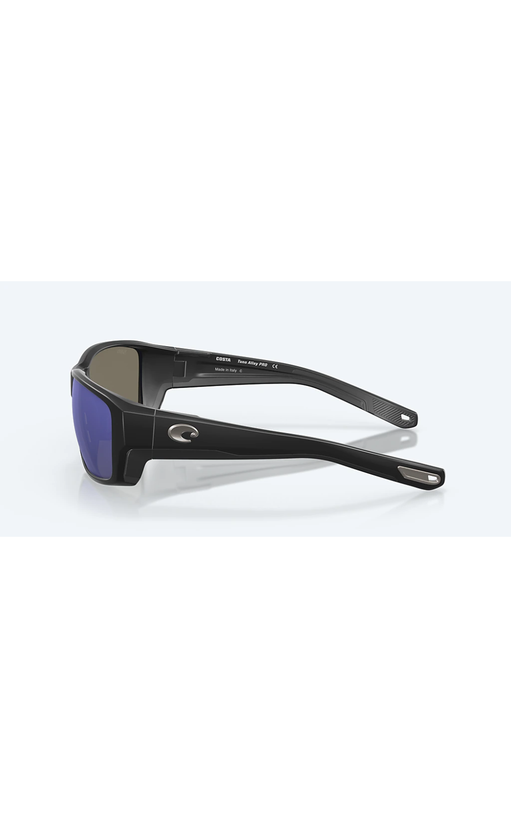 Costa Sunglasses Tuna Alley - Black Frame W/ Blue Mirror Lens - BeachToBlvd