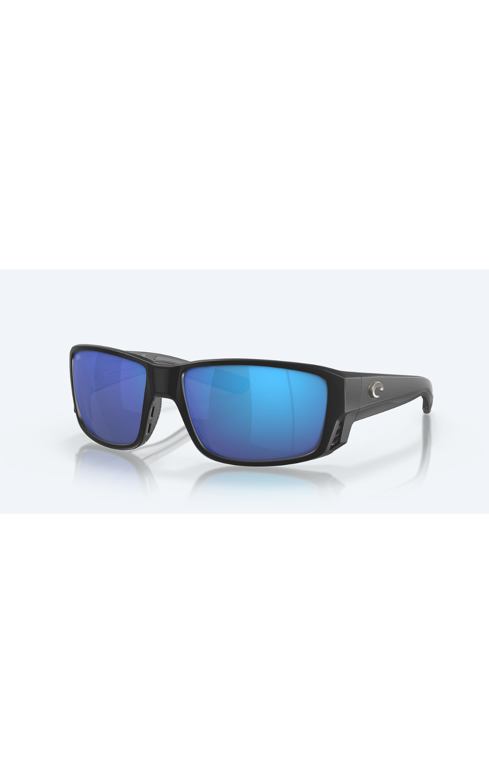 Costa Sunglasses Tuna Alley - Black Frame W/ Blue Mirror Lens - BeachToBlvd