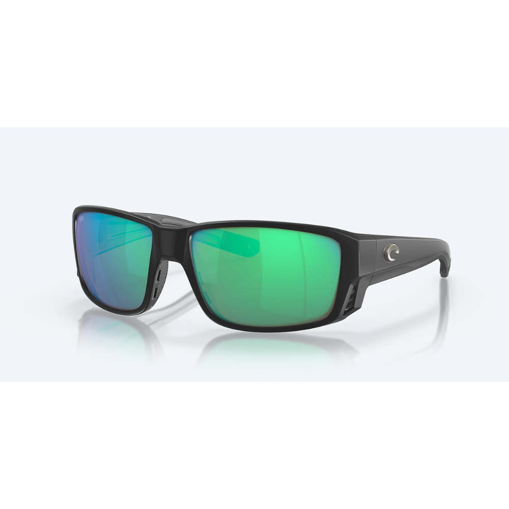 Costa Sunglasses Tuna Alley Pro - Black Frame W/ Green Mirror Lens - BeachToBlvd