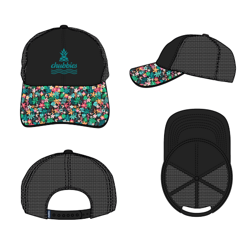 Chubbies The Black Trucker Hat With Mesh