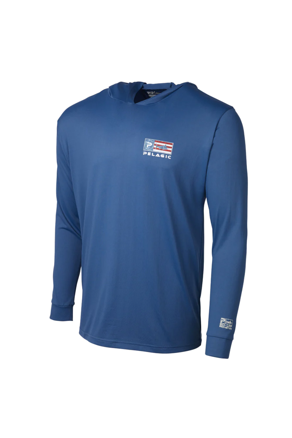 Pelagic Aquatek Icon Hooded -Americamo Long Sleeve Shirt