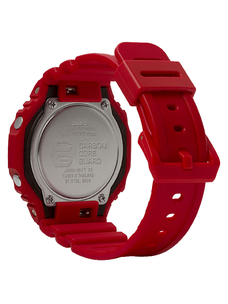 Casio G-Shock Carbon\Resin Watch - Red - Ga2100-4A