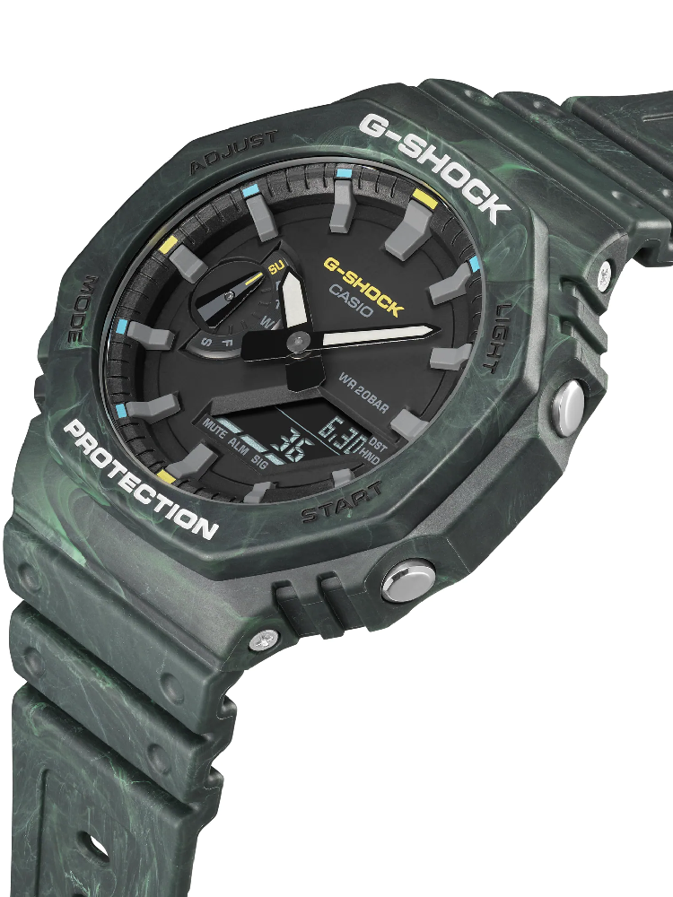 Casio G-Shock Carbon \ Resin Watch - Mystic Forest Green - Ga2100Fr-3A