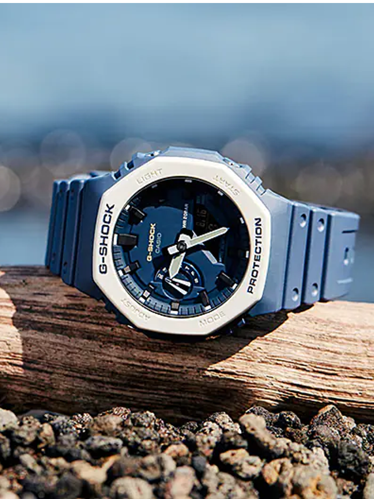 Casio G-Shock Watch - Gray \ Navy Blue - Ga2110Et-2A