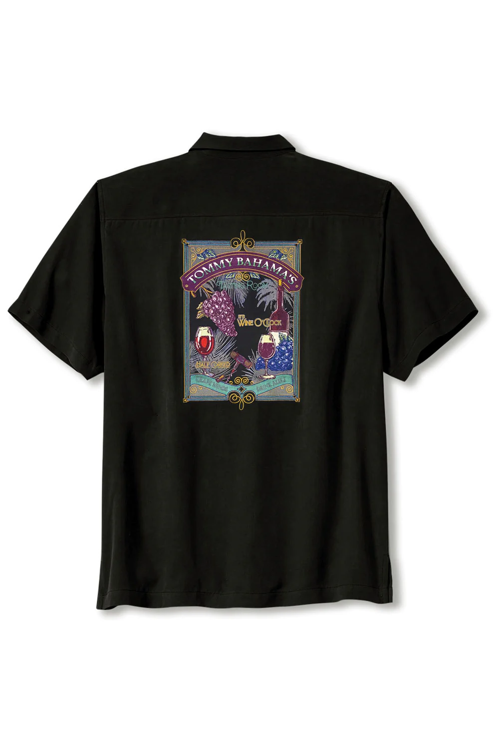 Tommy Bahama Grape Minds Drink Alike Men's Silk Camp Shirt