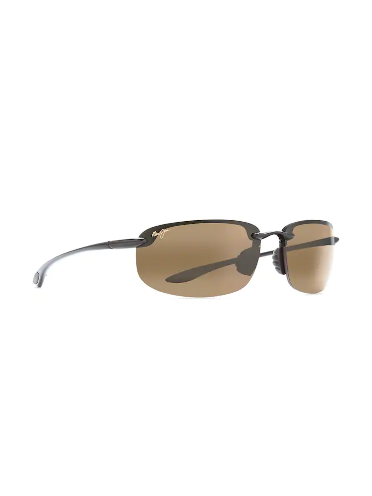 Maui Jim Sunglasses Hookipa Gloss Black Frame w\ Bronze Lens