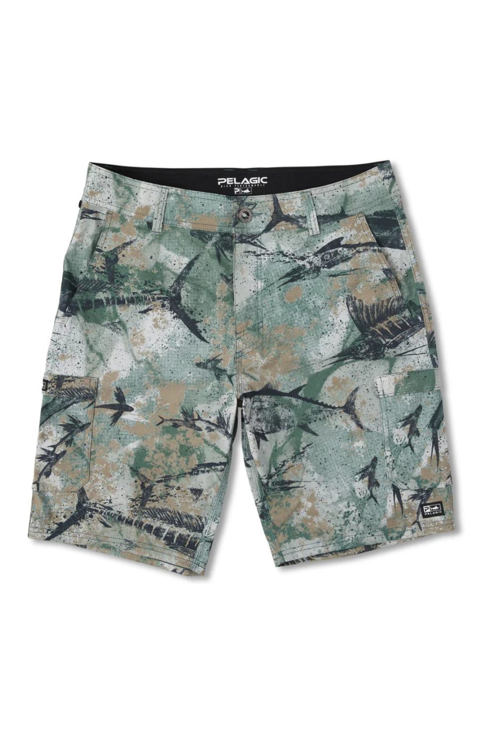 Pelagic Madeira Cargo Shorts  - Open Seas Camo - BeachToBlvd