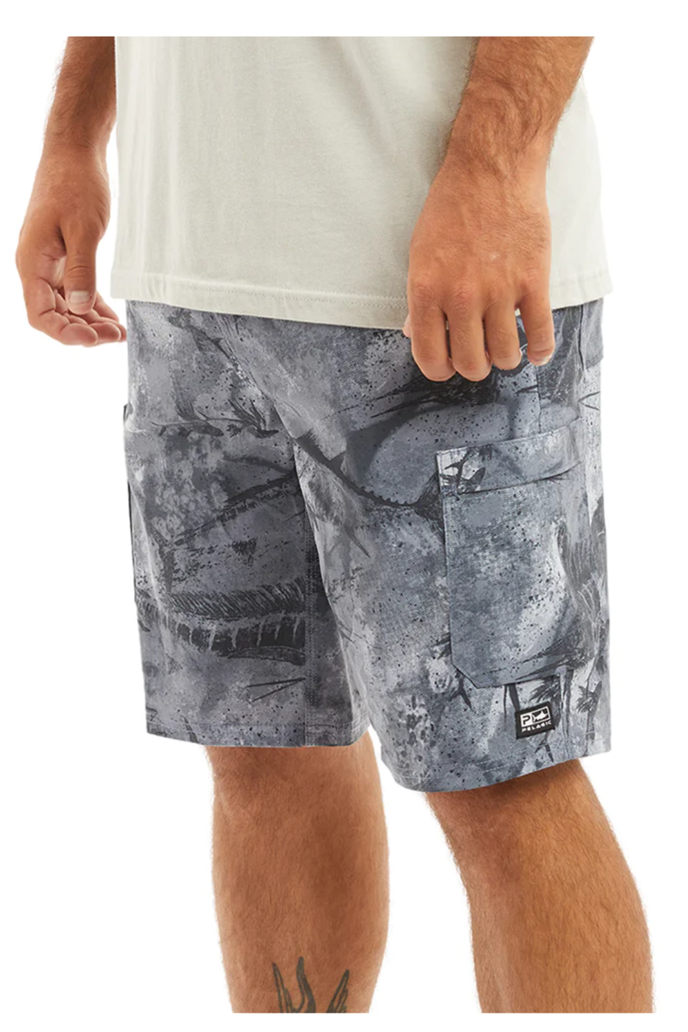 Pelagic Madeira Cargo Shorts  - Open Seas Camo
