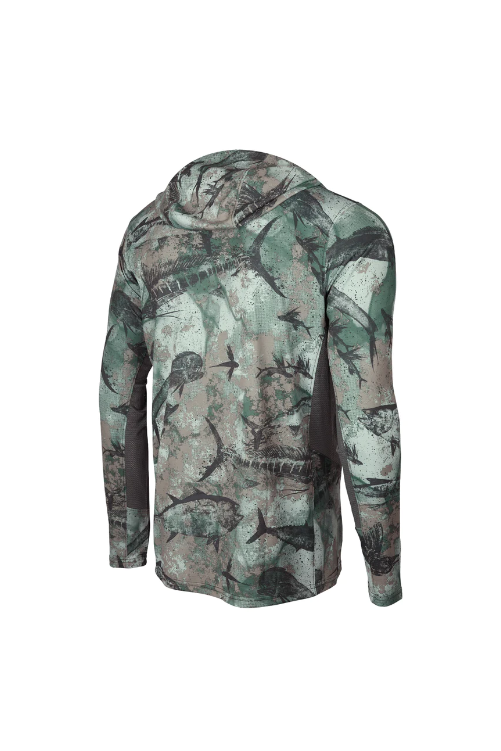 Pelagic Exo-Tech Men's Long Sleeve Hooded Shirt w\ Mask - Open Seas Camo