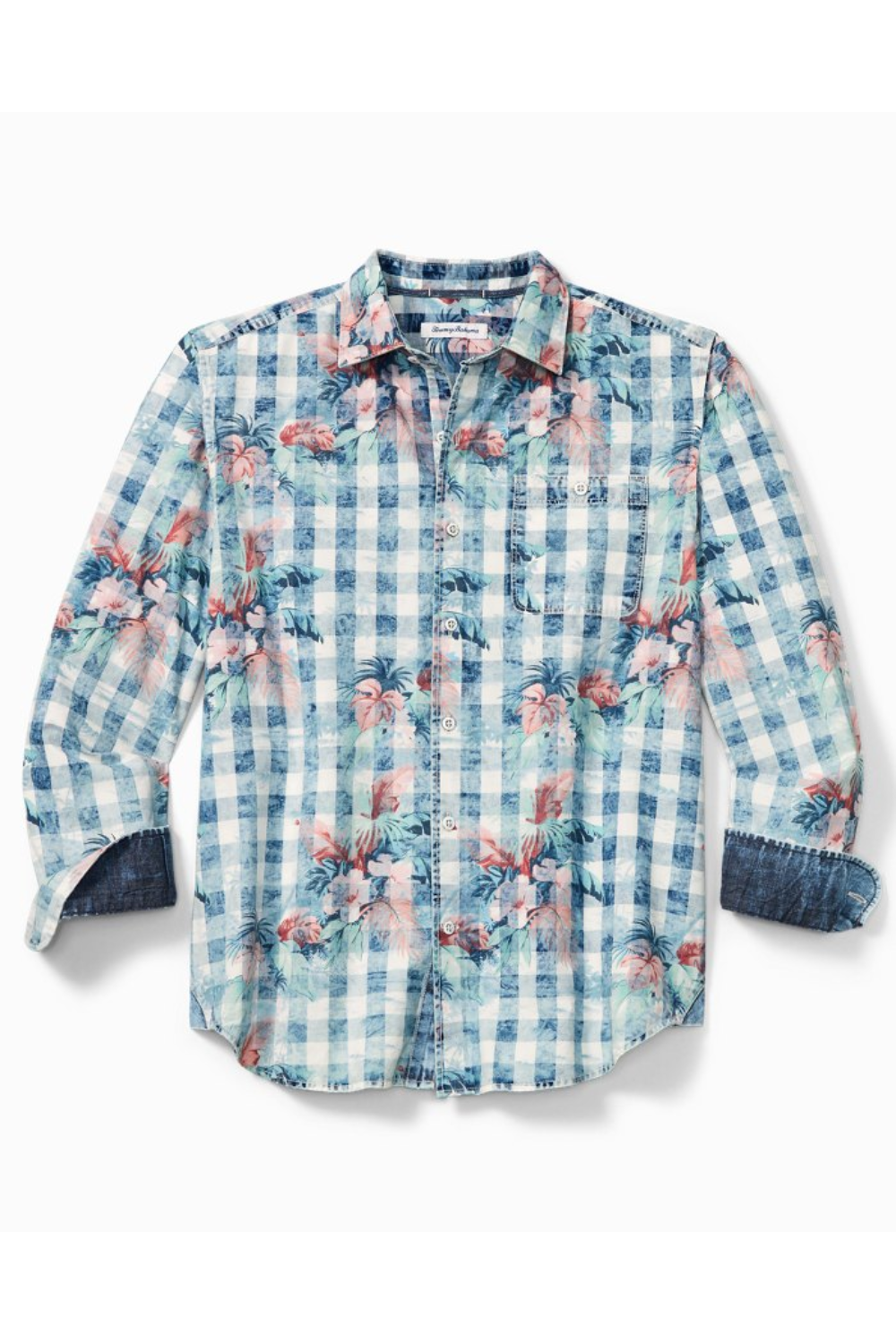 Tommy Bahama Pacific Coast Plaid Men's Long Sleeve Shirt