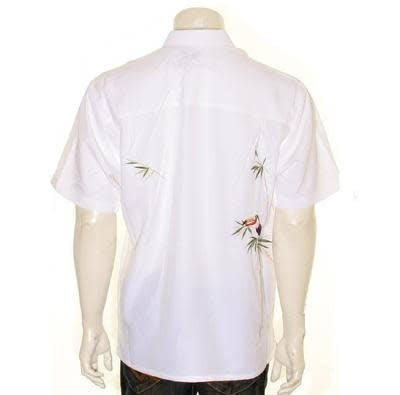 Bamboo Cay Flying Parrots Men's Camp Shirt - WB1916