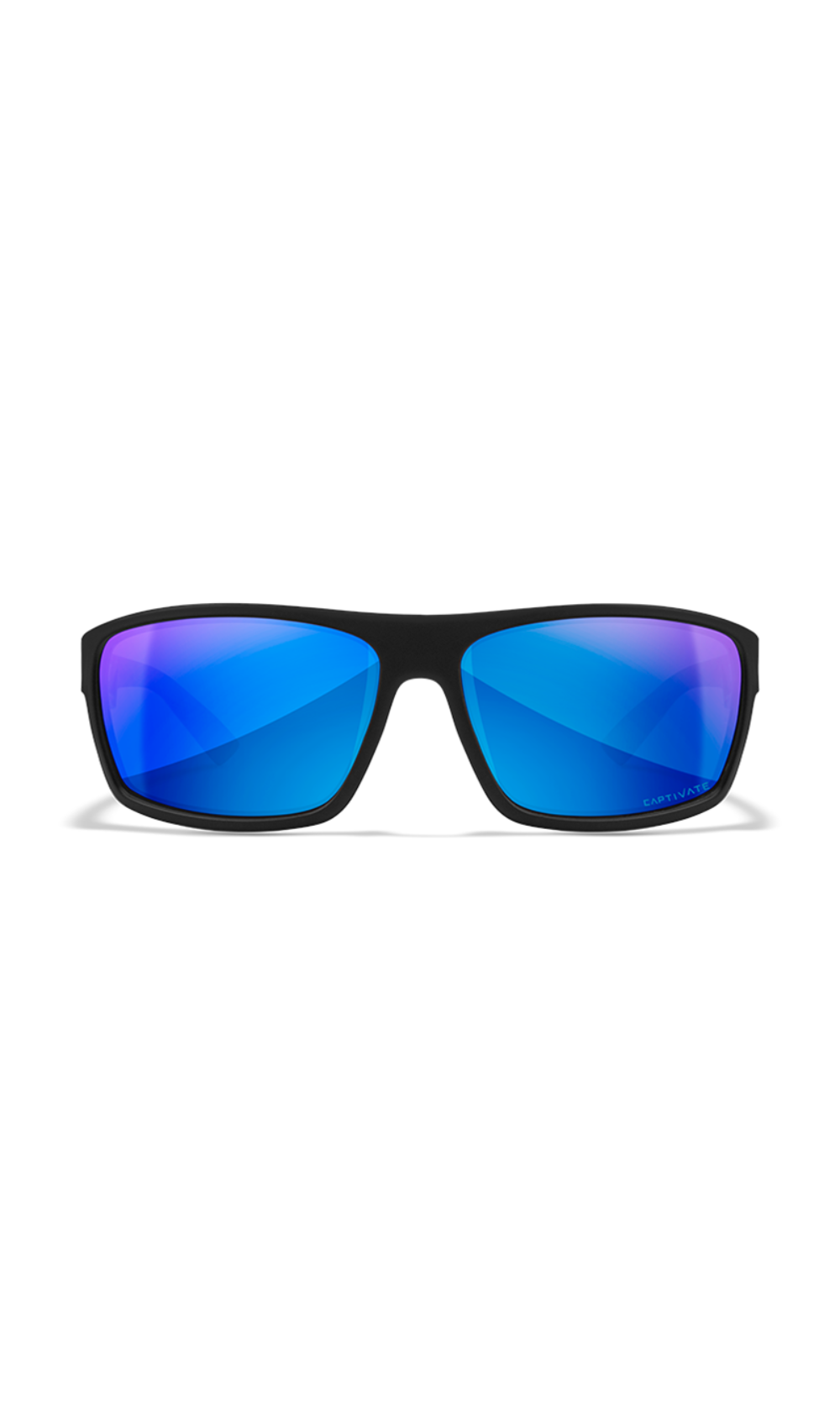 Wileyx Sunglasses Peak Captivate Pol Blue Mirror/Matte Black Frame
