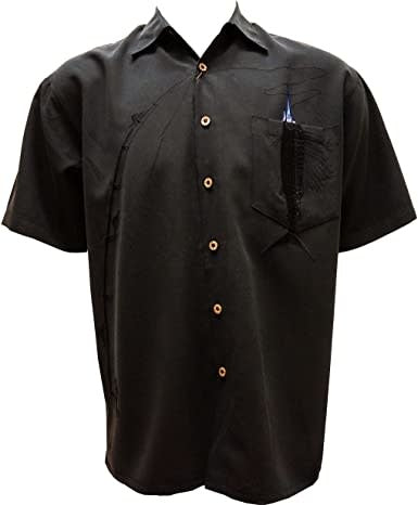 Bamboo Cay Shake the Hook Peekaboo Sailfish Camp Shirt Wb871