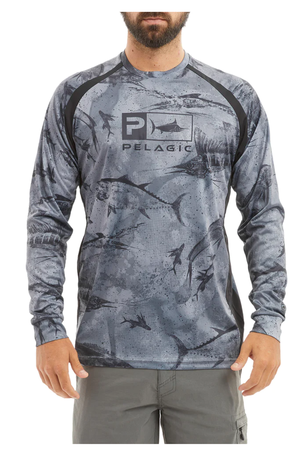 Pelagic Vaportek Open Seas Long Sleeve Fishing Shirt Mens Beachtoblvd