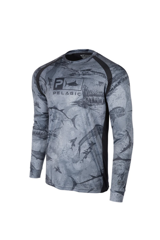 Pelagic Vaportek - Open Seas Long Sleeve Fishing Shirt Men's - BeachToBlvd