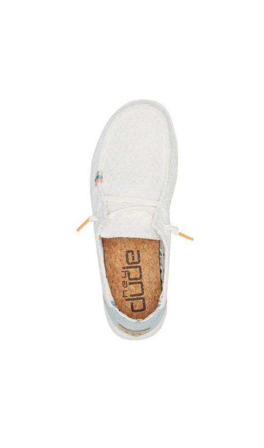 Heydude Shoes Wendy Boho White Crochet
