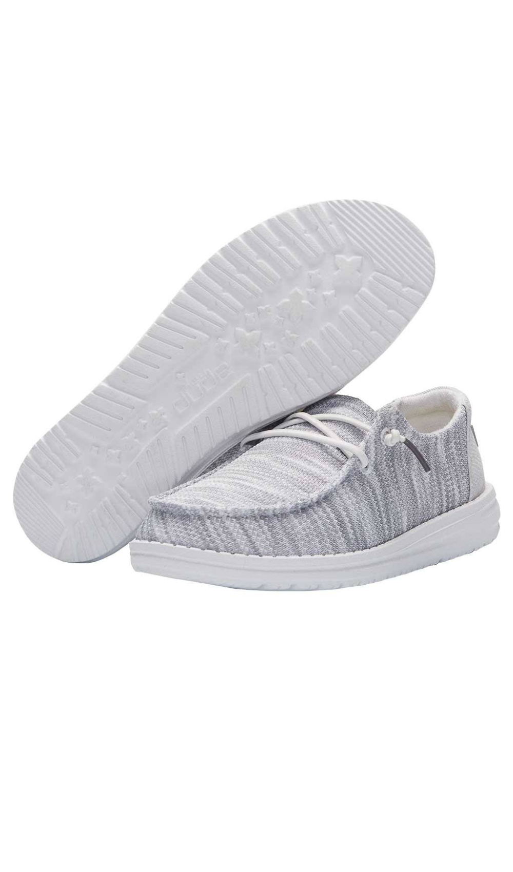 Heydude Wendy Sox Women's Shoes - Glacier Grey - BeachToBlvd