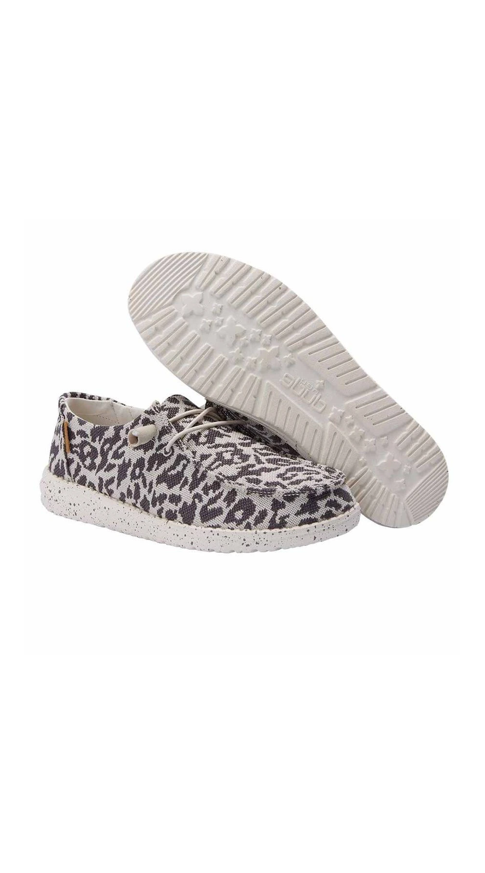 Heydude Wendy Woven Cheetah Grey Women's Shoes - BeachToBlvd